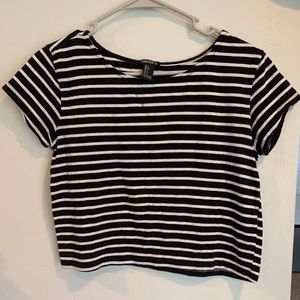 Black & White F21 Crop T-Shirt Size M. Well-loved but ready for a new life